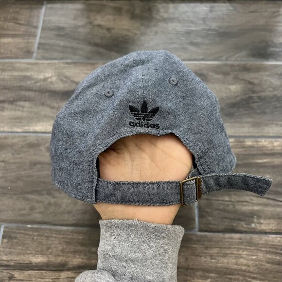 Adidas Gray Ish Blue Black Cap Hat One Size Fits Most - Picture 4 of 4